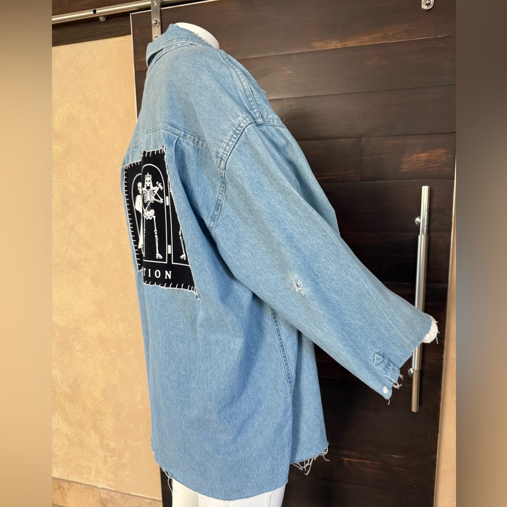 Upcycled Rivers End Evolution Distressed Denim Sh… - image 3